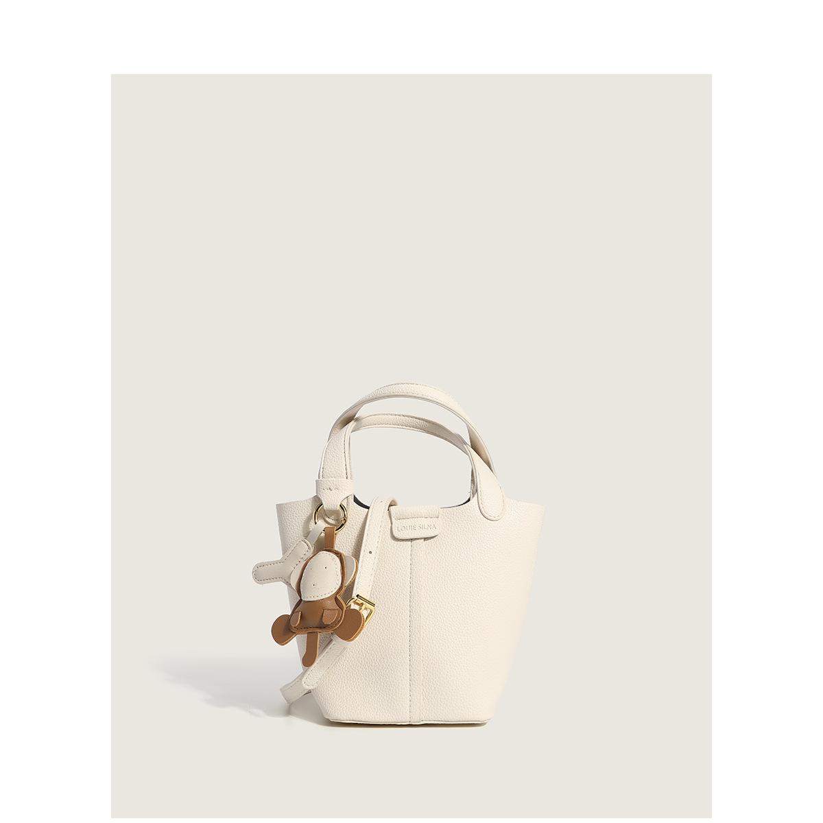 

Сумка Niche Design женская 2025 новая модная сумка-ведро высокого класса в иностранном стиле универсальная сумка-мессенджер бежевый