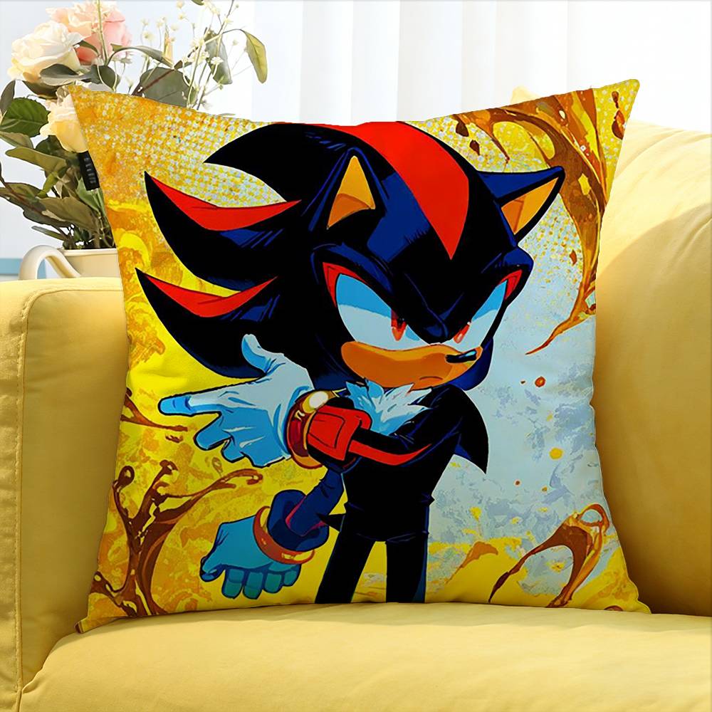 Shadows S-Sonics Hedgehog Various Sizes Square Pillow Case For Car Home Bedchamber Decor