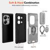 For POCO M6 Pro Shockproof Camera Full Protection Phone Case For Xiamo Poco M6 Pro 4G Case Armor Car Magnet Ring Stand Cover