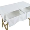 Console Table, Hallway Table with 2 Drawers, Side Table Wood, Sofa Table with Stable Metal Frame