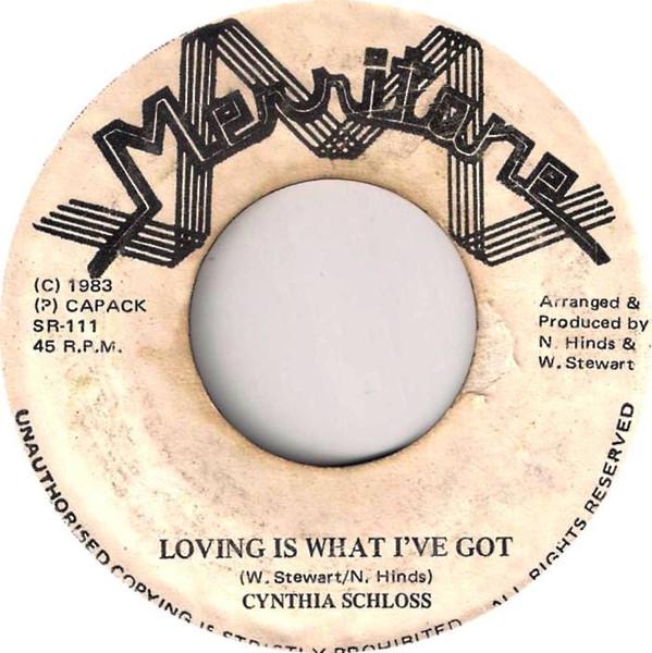 

7inch Record CYNTHIA SCHLOSS Loving Is What Ive Got Sad Movie SR111 Merritone 1983 Jamaica Reggae Ska Dub Used