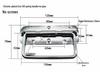 304 Stainless Steel Spring-Loaded Folding Handle for Aluminum Tool Box