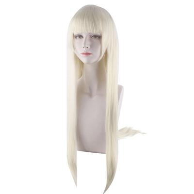 Fashion Women Long Straight Synthetic Wigs with Bangs Cosplay Party Hairpiece