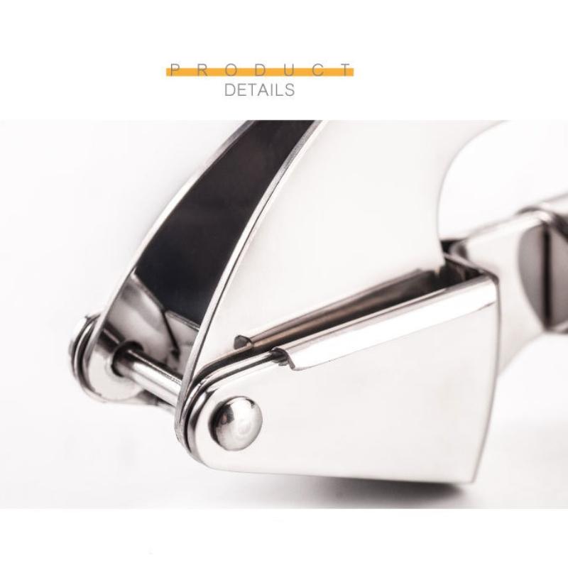 304 Stainless Steel Garlic Press Ginger Crusher Multifunction Manual Garlic Smasher Manual Press Grinding Tool Kitchen Supplies