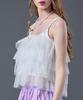 Sitipabjeu [Cp] Summer Layered See-Through Tulip Tiered Bustier Sleeveless [White] Kcl.