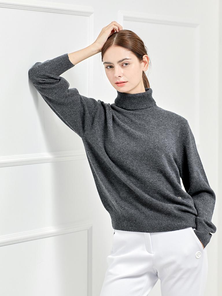 Nitina 100% Cashmere Pullover D/Gy
