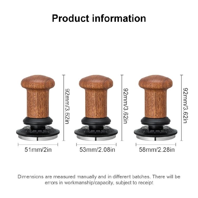 Espresso Coffee Tamper Coffee Press Tool Balanced Powder Hammer Stainless Steel Texture Suitable for Coffee Powder
