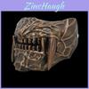 Halloween Resin Prajna Mask With Long Tooth Design For Costume Parties