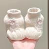 Newborn Autumn/Winter Soft Bottom Non-Slip Velvet Cotton Shoe Socks, 0-1 Year Boys & Girls, First Birthday