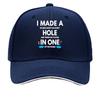 Funny I Made a Hole in One Golf  Vintage Adjustable Dad Hat Suitable for Golf Course Outfits  Ca Sandwich Baseball Cap