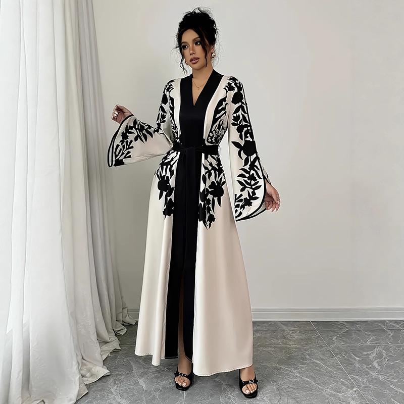 European and American Plus Size Elegant Sexy Long Sleeve Autumn/Winter Dress