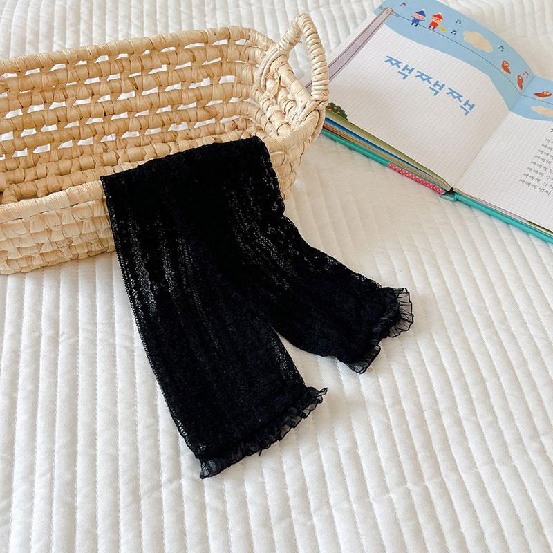 Solid Color Baby Girl Lace Socks Summer Mesh Princess Long Sock Cute Ruffle Breathable Thin Knee High Socks Sox