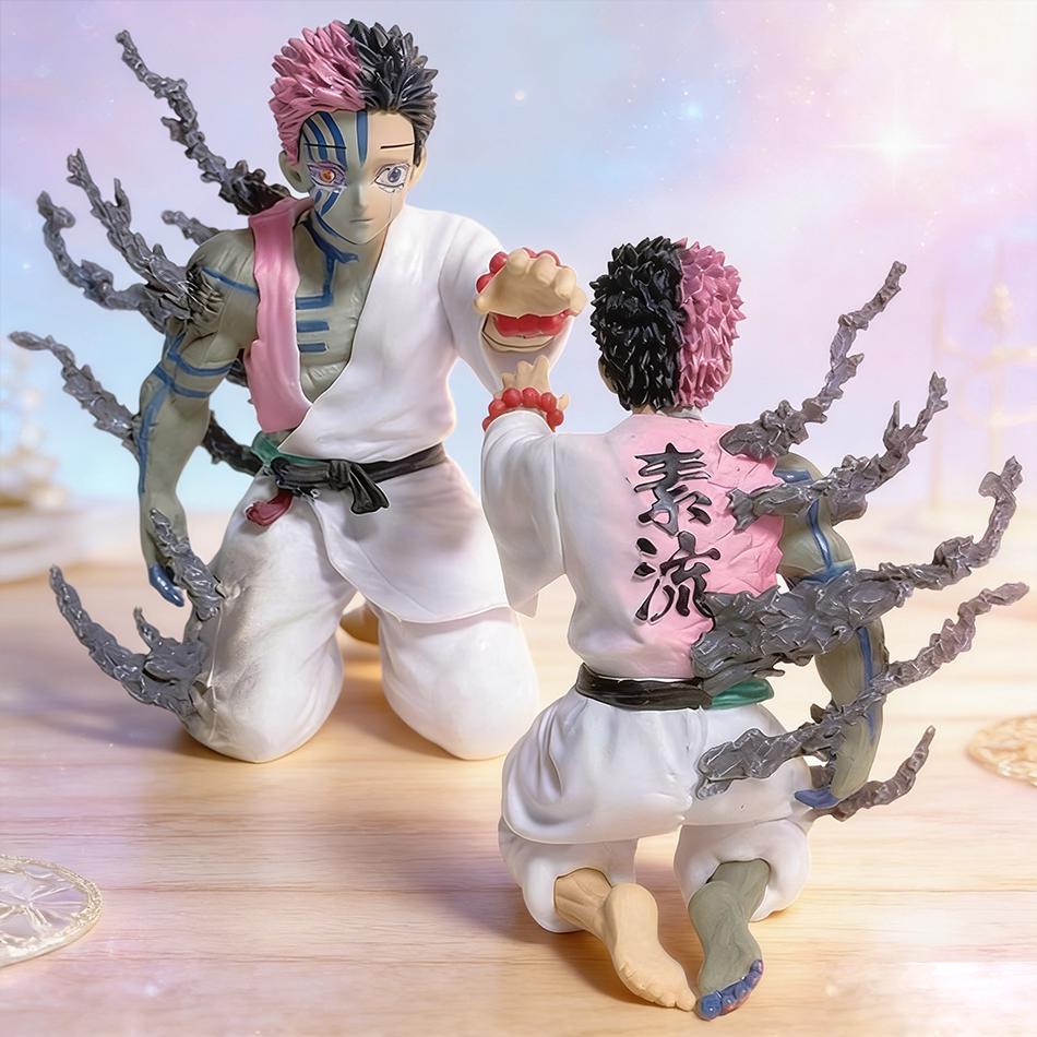 Demon Slayer Akaza Figure Anime Pvc Model Collection Ornament Kids Toy Desktop Decor Surprise Gift