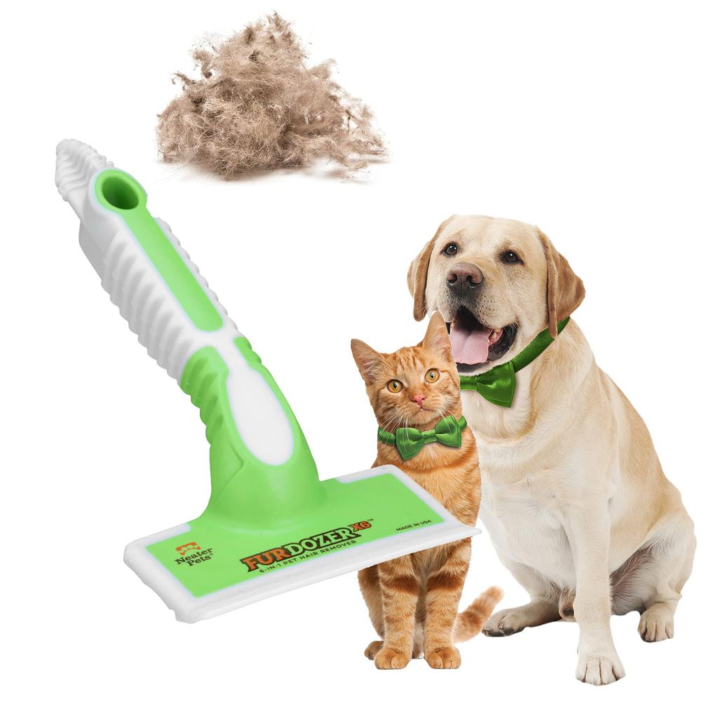 FurDozer X6 Pet Hair Remover for Dogs and Cats 6 Ways To Use New Material Made In the USA Patented [Neater Pet] - - - - -