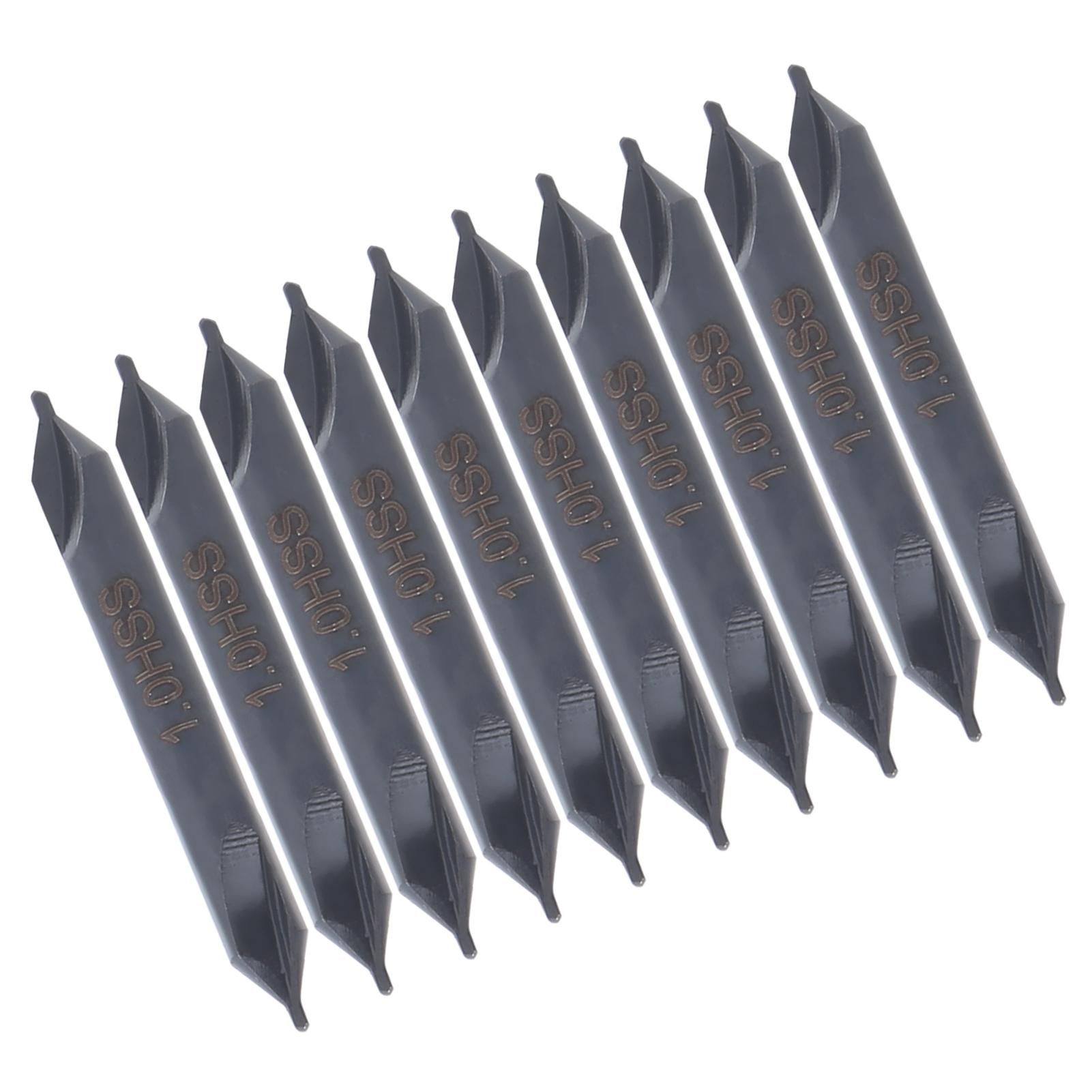 

10Pcs Center Drill Bit HSS AType for Die Stainless Steel AllGround Spiral Positioning 1mm