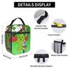Anime Digimon Adventure Palmon Lunch Bag Vintage Travel Lunch Box Print Portable Insulated Tote Food Bags
