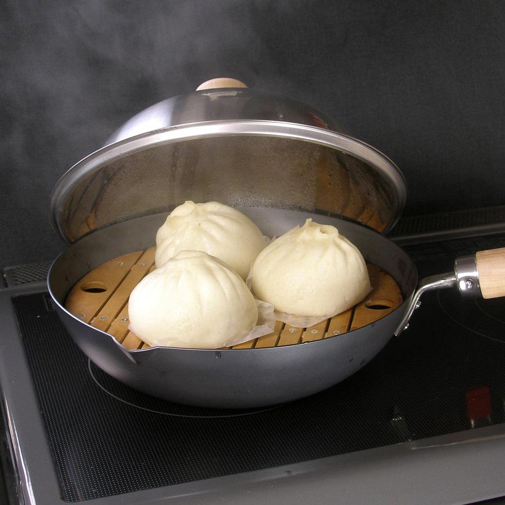 River Light Kiwami JAPAN Železný napařovací hrnec 26 cm Pánev na smažení Ocelové napařovací síto Nitridové nitridování Zpracování Kompatibilní s IH Odolný proti rzi Vyrobeno v