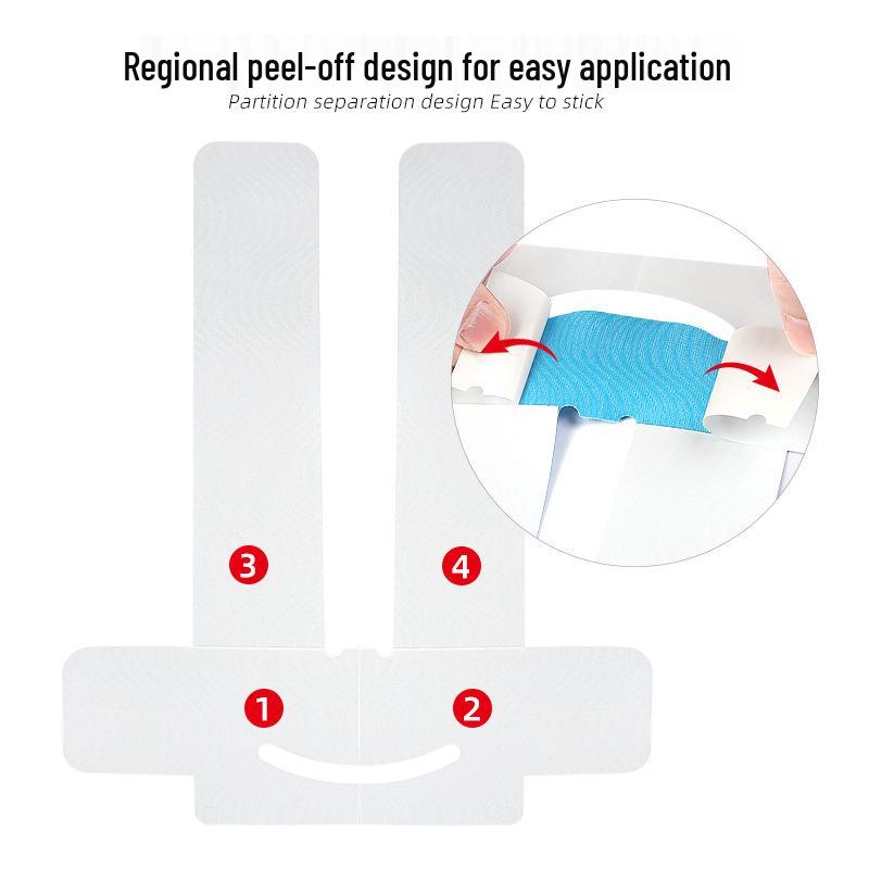 Pre-Cut Large Elastic Kinesiology Knee Tape - Anti-Friction Support for Marathon Sports