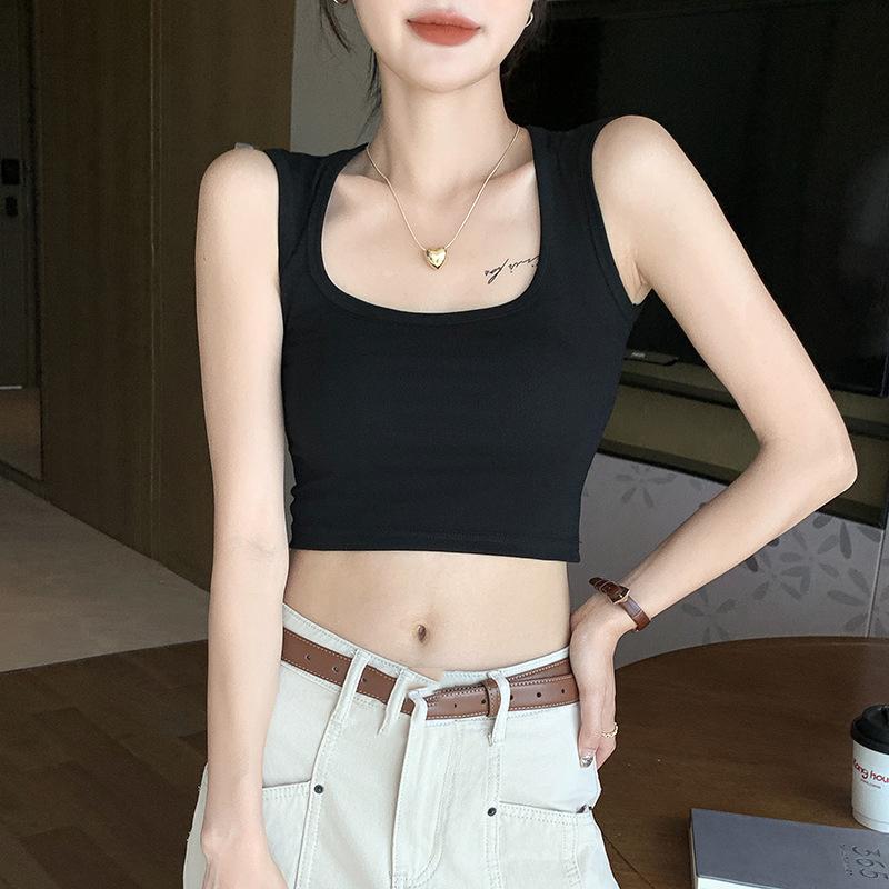 

Элегантный стильный жилет H351 Лето Внутри The Work Word Без рукавов Низ Снаружи Верхняя часть короткой части майки Женская S(40-47.5)kg