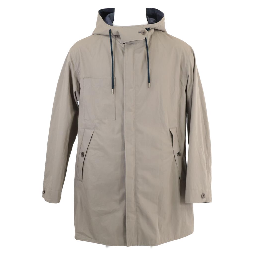 COHERENCE JACQUES Weather Resistant Cotton Light Reversible Jacket XS Navy / KhakiUsed