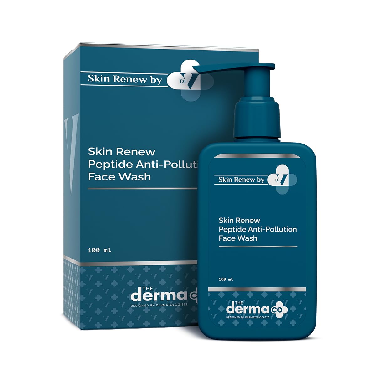 

The Derma Co. X Dr. V Skin Renew Peptide Anti-Pollution Face Wash For Gentle Deep Cleansing And Skin Renewal 100 Ml