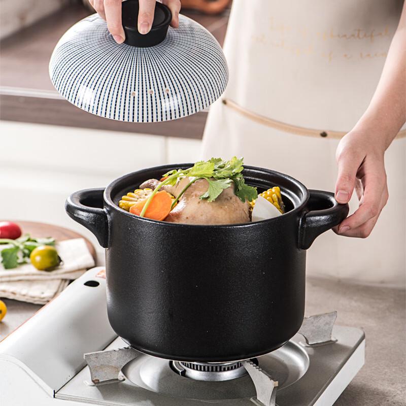 Sikaizhuo 1.5L Ceramic Casserole Pot - Induction & Open Flame Ready