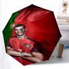 Dynamic Soccer Action Folding umbrella travel Suitable for all seasons outdoor Gift Three folds