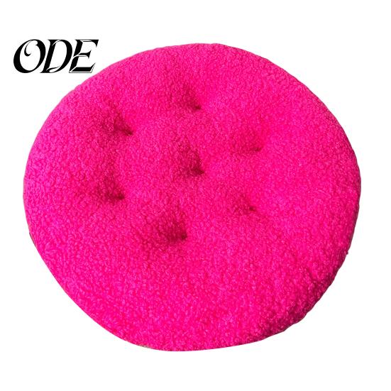 Futon Design Kissen Sitz Rund Pelzig Kurzer Plüsch Oberfläche Extra Dick Stuhl Boden Anti-Rutsch Einfarbige