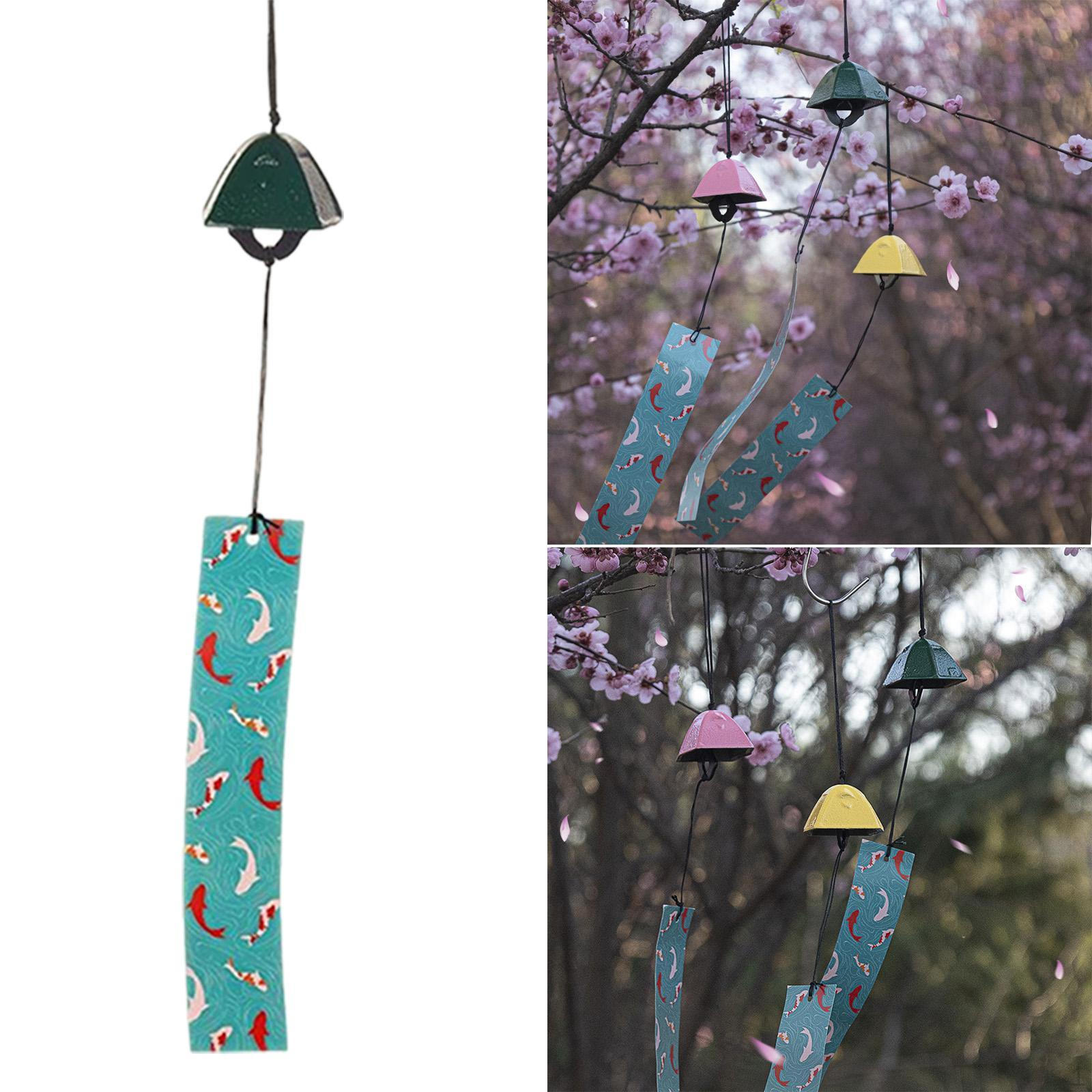 

Японский колокольчик-подвеска для благословения, декоративный, прочный, чугунный, для гостиной зелёный