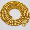 Sand Gold Collar Necklace, Thin Chain For Women, 24K Gold-Plated Copper Single/Double Wave Chain