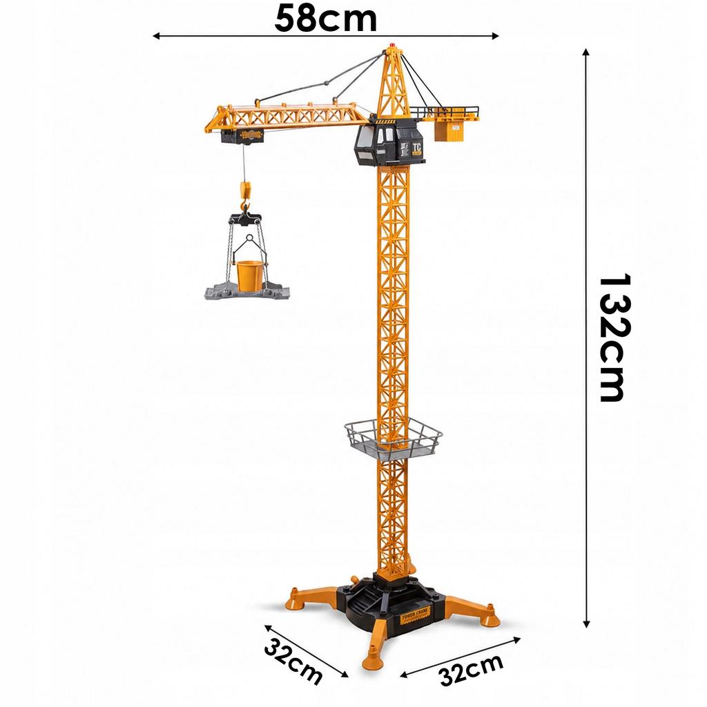 [PACZB] RC Construction Crane with Remote Control, 132 Cm High, Z3402
