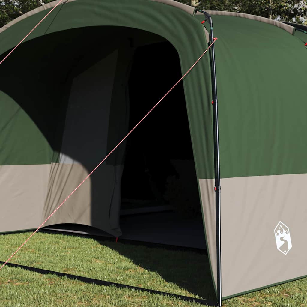 Family Tent for 12 Persons Green and White 760 x 645 x 230 cm