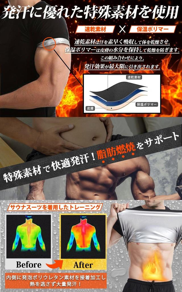 Traje de Sauna de Manga Corta para Hombre PLEAVIT, Camiseta Reductora de Sudor, Ropa Interior para Correr, Lavable (S/M, Azul)