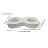 Side Sleeping Pillow DoubleC Shape Contoured Cutout Openings 6CM