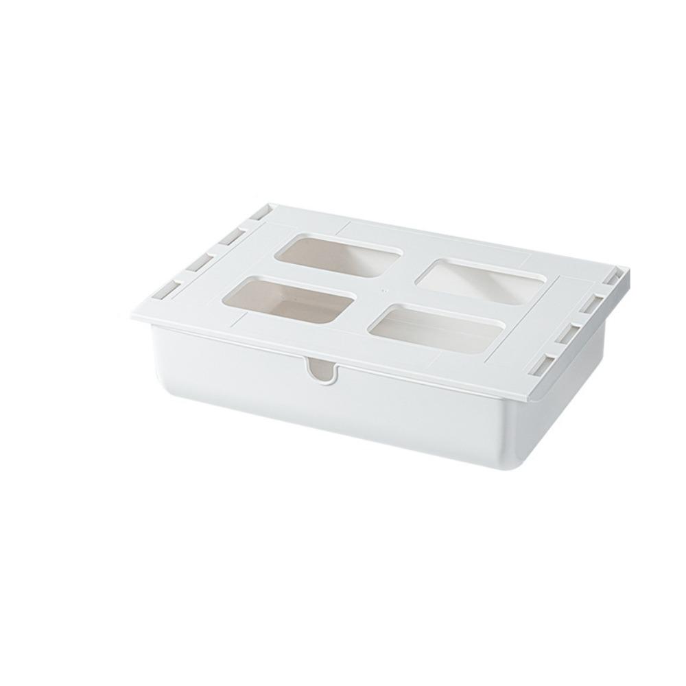 

Многофункциональный ящик под столом, большая вместимость, ящик под столом, органайзер для косметики и канцелярских принадлежностей White-L