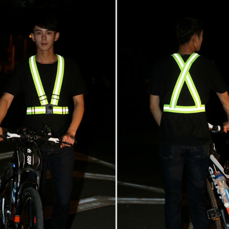 Suspensório Refletivo Unissex para Corrida Noturna para Homens Mulheres Colorido Ajustável Luminoso Larga Alças Cinto Esportivo Jovem