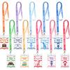 BESARME 10 Set Hall Passes for Classrooms Hall Pass Lanyards Colorful Unbreakable School Passes for Hall Restroom Library Nurse Boy Girl Office