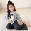 Girls' 2025 Korean Style Spring/Autumn Casual Hoodie Two-Piece Set