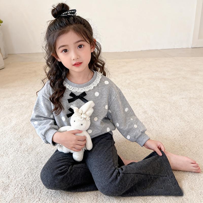 Girls' 2025 Korean Style Spring/Autumn Casual Hoodie Two-Piece Set