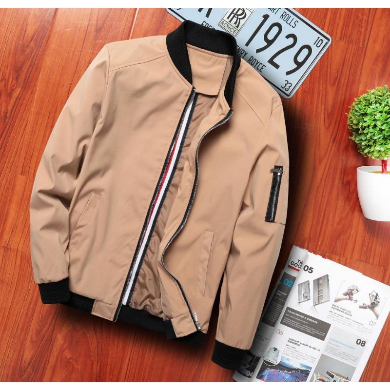 

Мужская куртка весна-осень повседневная куртка для среднего возраста и молодежи корейская мужская свободная куртка XXXXL хаки