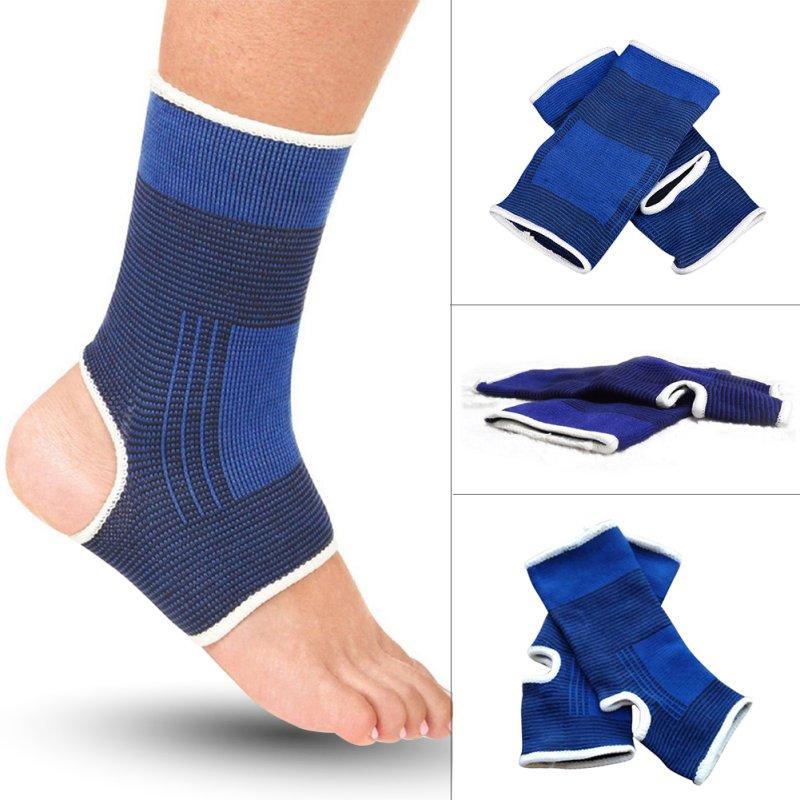 2Pcs Elbow Support Knee/Ankle Protector Sports Ankle Compression Wrap For Football Basketball Badminton Knee Brace Bandage Pad
