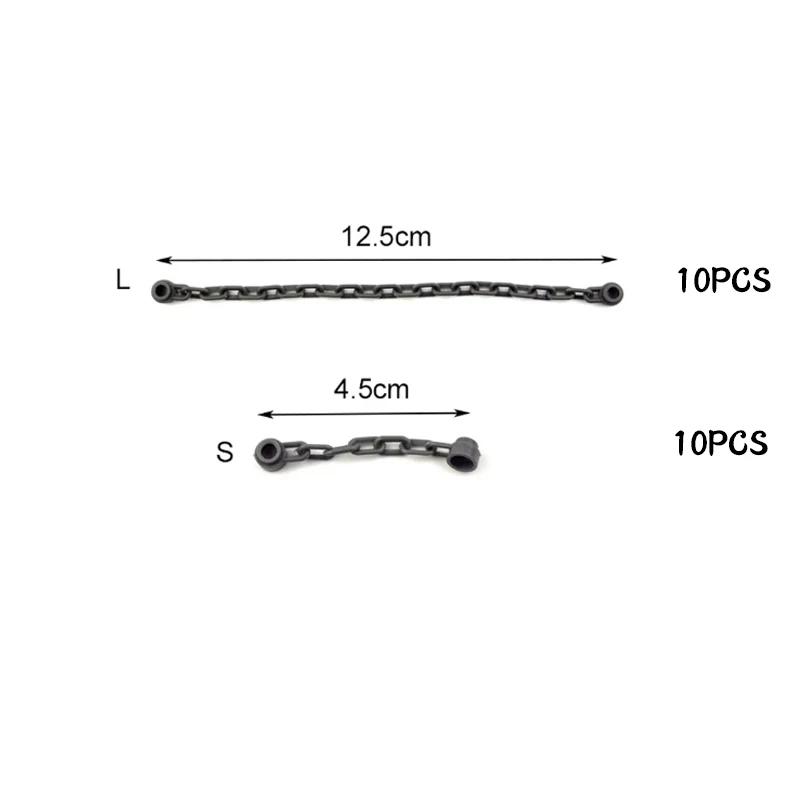 10Pcs/set Chain Bricks Military Building Block City military Scene Accessory MOC DIY Parts 30104 92338 chain Toys For Children