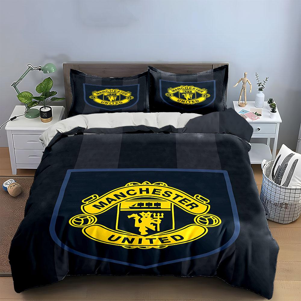 Set Biancheria da Letto Manchester United Set Copripiumino Copripiumino Federe (1 * Copripiumino 2 * Federe, senza piumino)