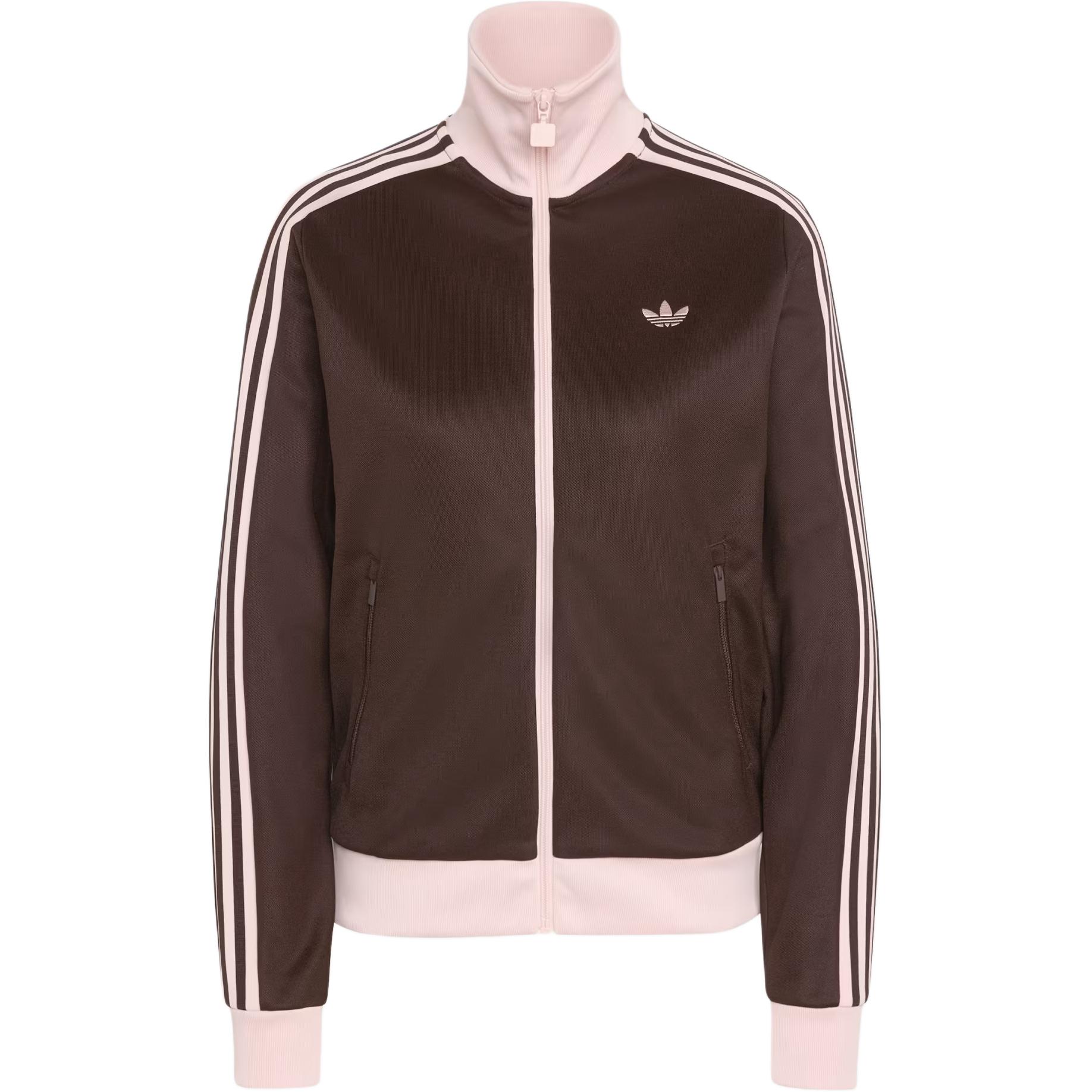 adidas Originals Women s Classic Track Jacket Aurora Coffee/Sandy Pink KD3742 XS
