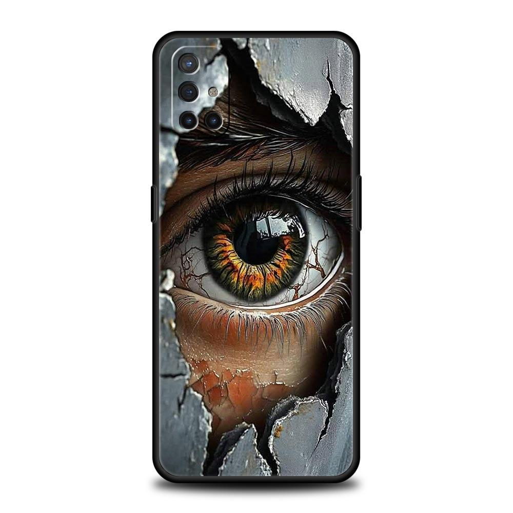 Scary Devil Eye Pattern Case For OnePlus 15 13 12 11 10 9 8 15T 13T 10T 7T Pro 13R 12R 9RT 8T Nord 4 N10 2T CE 2 3 5G Cover