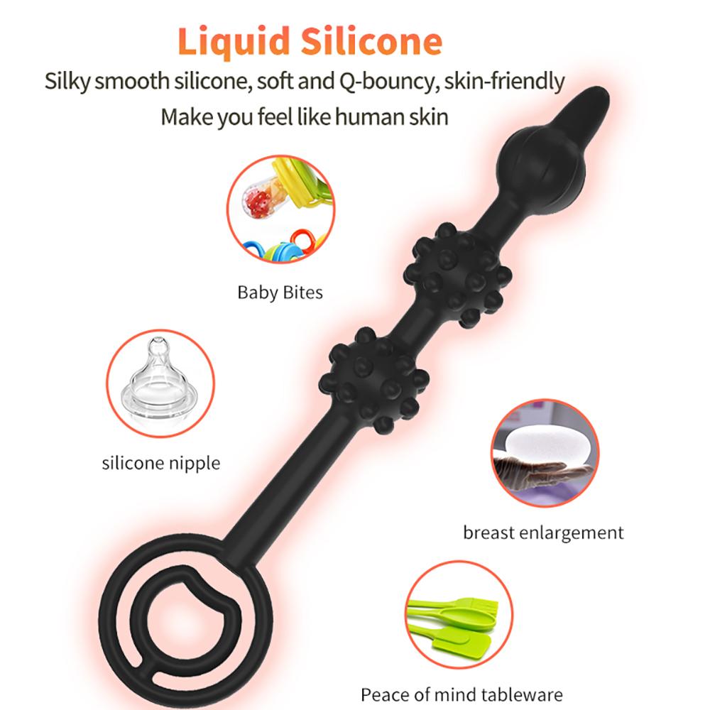 Inflatable Anal Plug Silicone Anal Ball Expander Butt Plug Dilator Prostate Massager Anus Extender Adult Sex Toys for Women Men