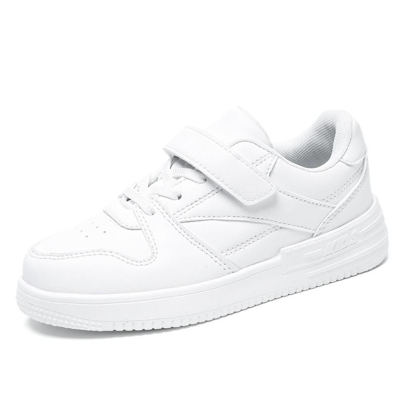 Children's little white shoes 2025 summer new white sports shoes trendy campus little girl white shoes air force board shoes
