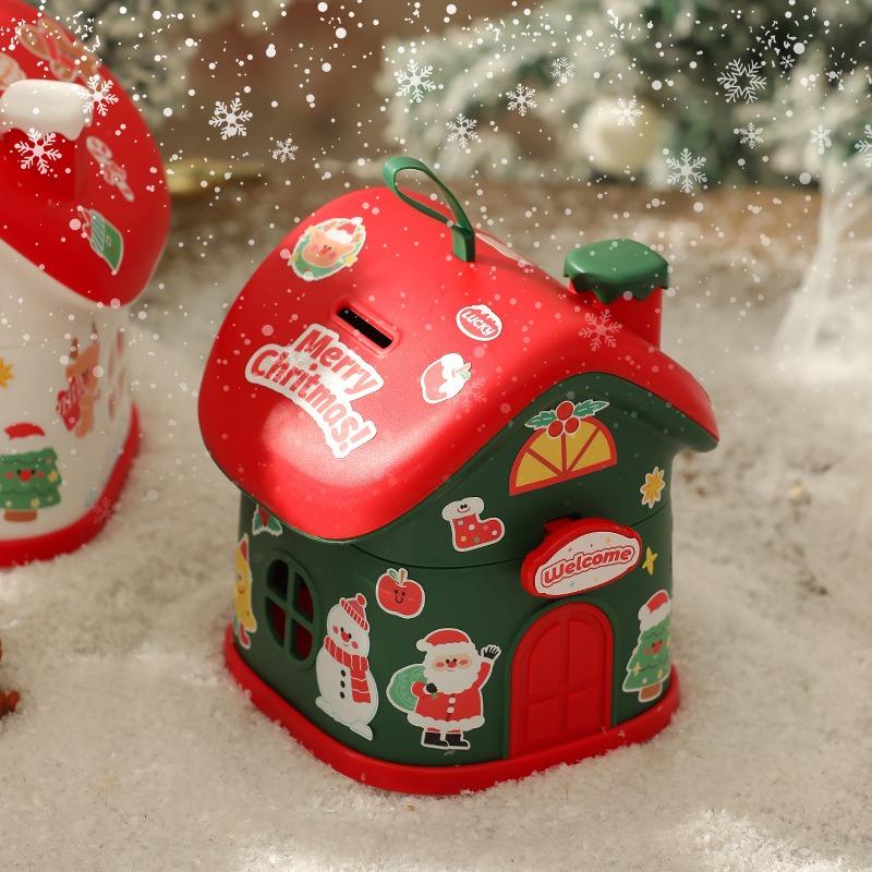 Christmas Eve Storage Box Lightweight Candy Gift Box Christmas Gift Box Non Toxic Children'S Piggy Bank For Gift Packaging