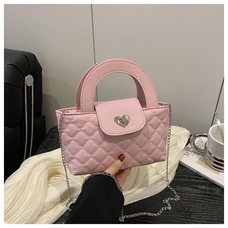 

Стильная, простая и изысканная летняя новая бриллиантовая ретро-цепочка кроссбоди маленькая квадратная сумочка розовый