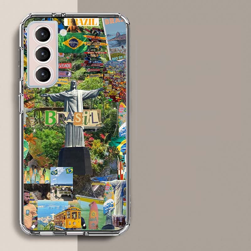City Brazil Rio de Janeiro Phone Case For Samsung Galaxy S25 Edge S24 S23 FE S21 S20 S10 Plus S22 S26 Ultra Cover Clear Cases TP